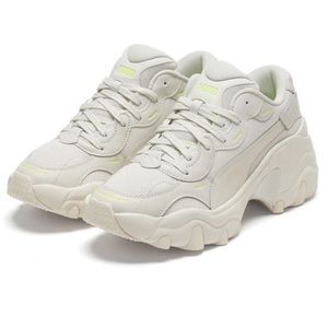 Puma Pulsar Wedge sneakers in gray. Worn a couple times.